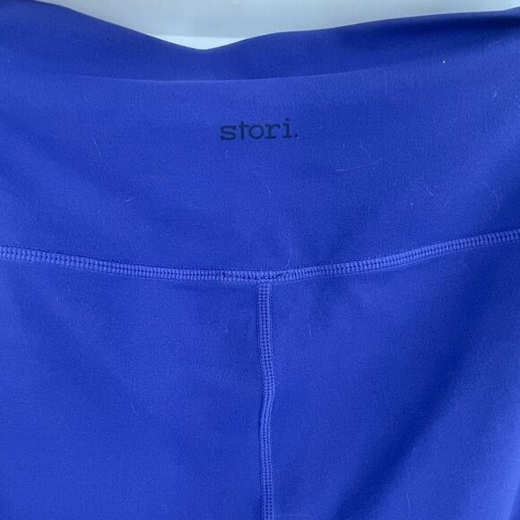 NWT Stori Blue Violet High Rise Tight Alibi Cropped Legging Size 8 - Picture 5 of 6